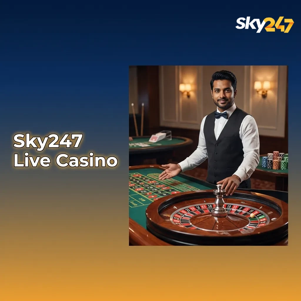 Professional dealers host live roulette, blackjack, baccarat, Teen Patti, and Andar Bahar with HD streaming and real-time chat.