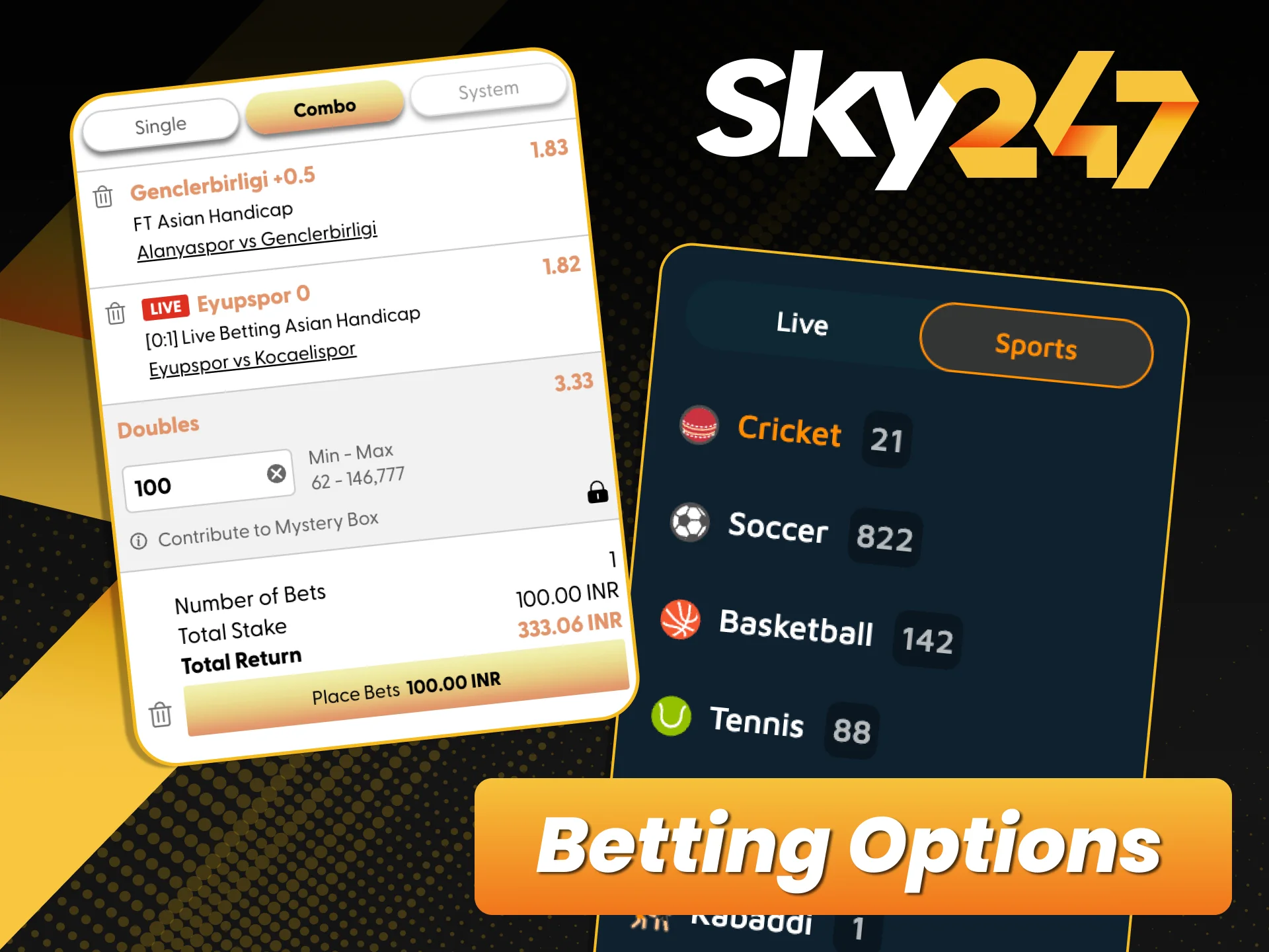 Explore flexible betting modes and strategies on Sky247.