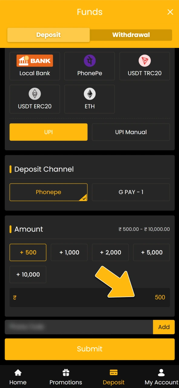 Provide your payment details on the official Sky247 brand portal.