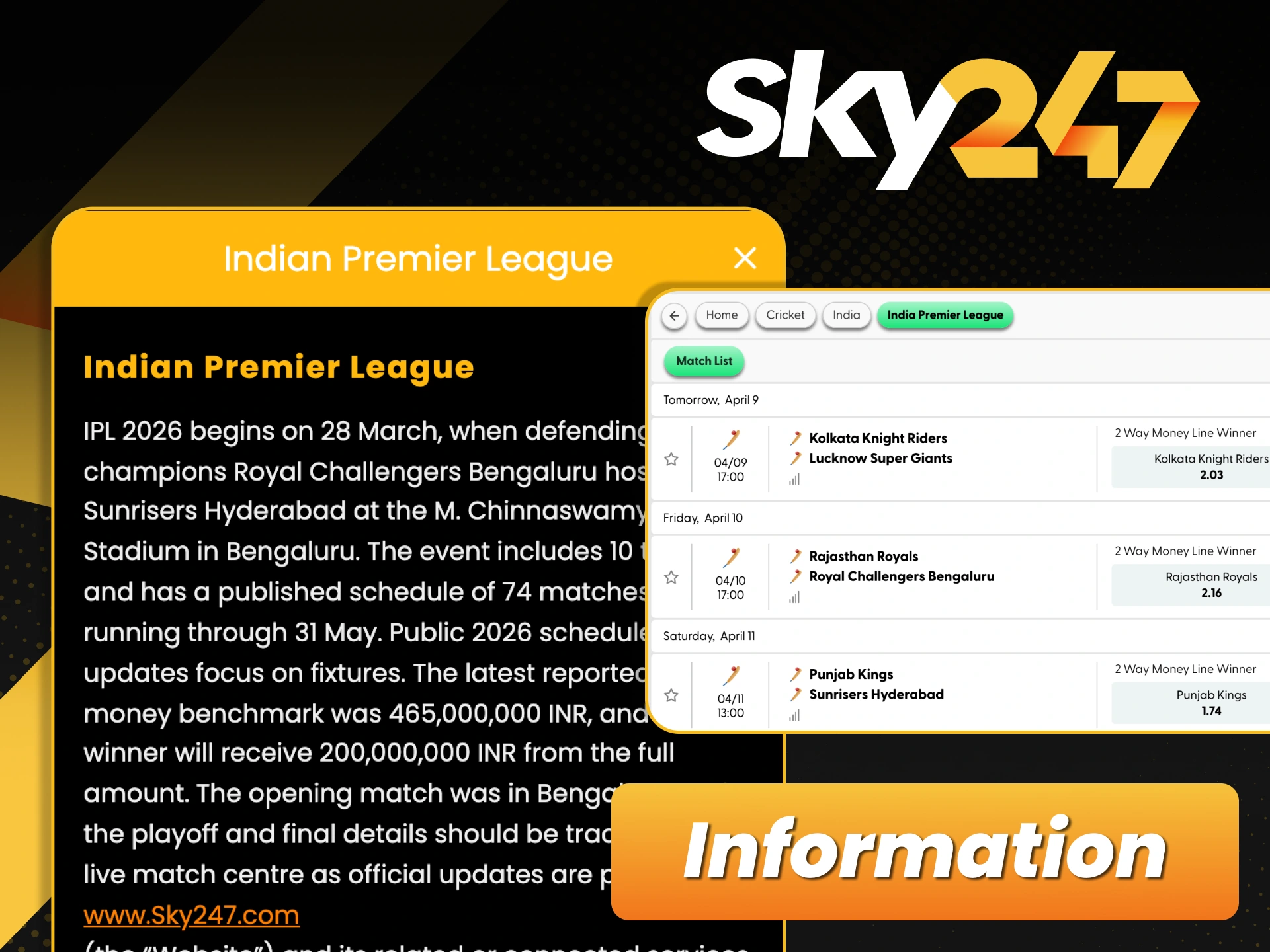 Stay updated on IPL with Sky247 and enjoy fast access to match data.