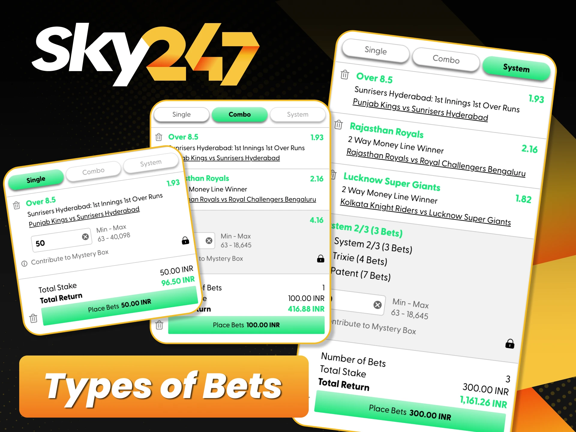 Try different IPL bet types with Sky247 and find your winning strategy today.