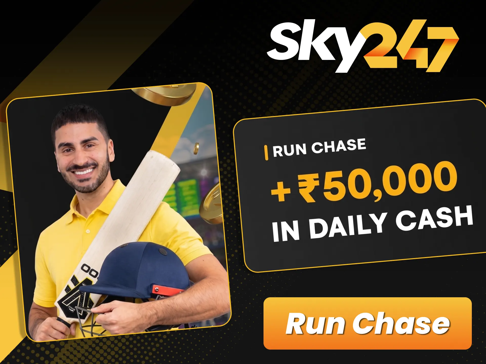 Win daily cash prizes chasing high odds on official Sky247.