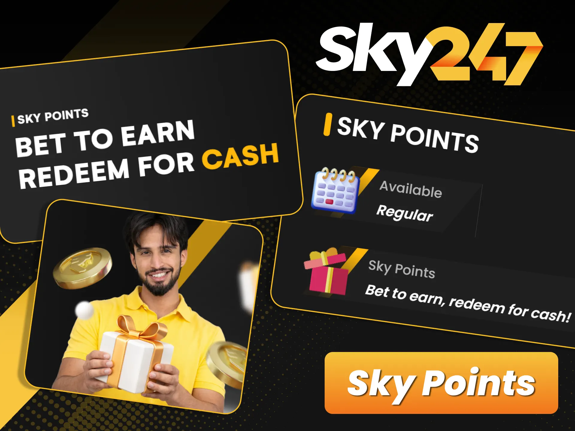Exchange loyalty points for real cash payouts at official Sky247.