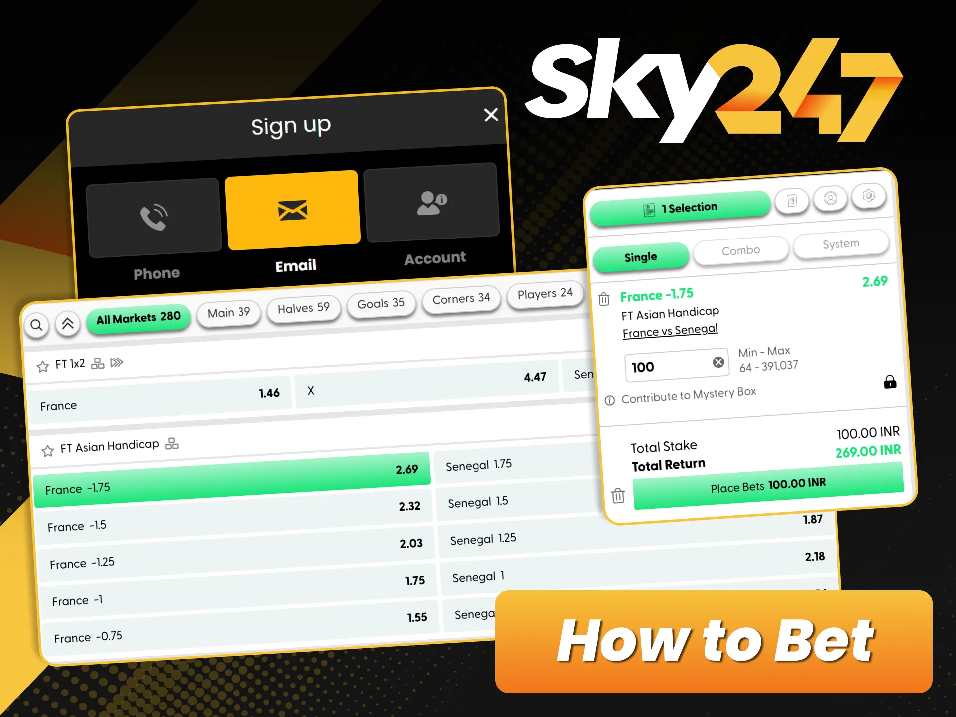 Get started with football betting on Sky247 and enjoy fast account access.