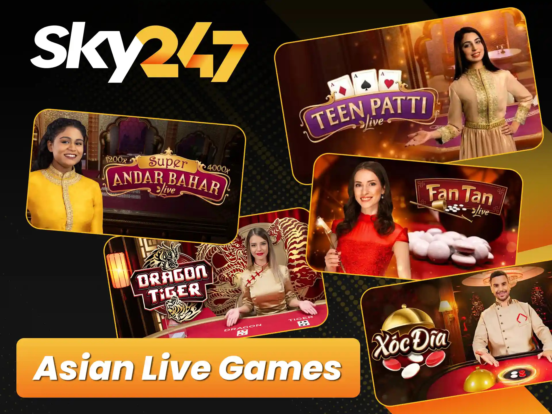 Try traditional live Teen Patti and Andar Bahar on official Sky247.