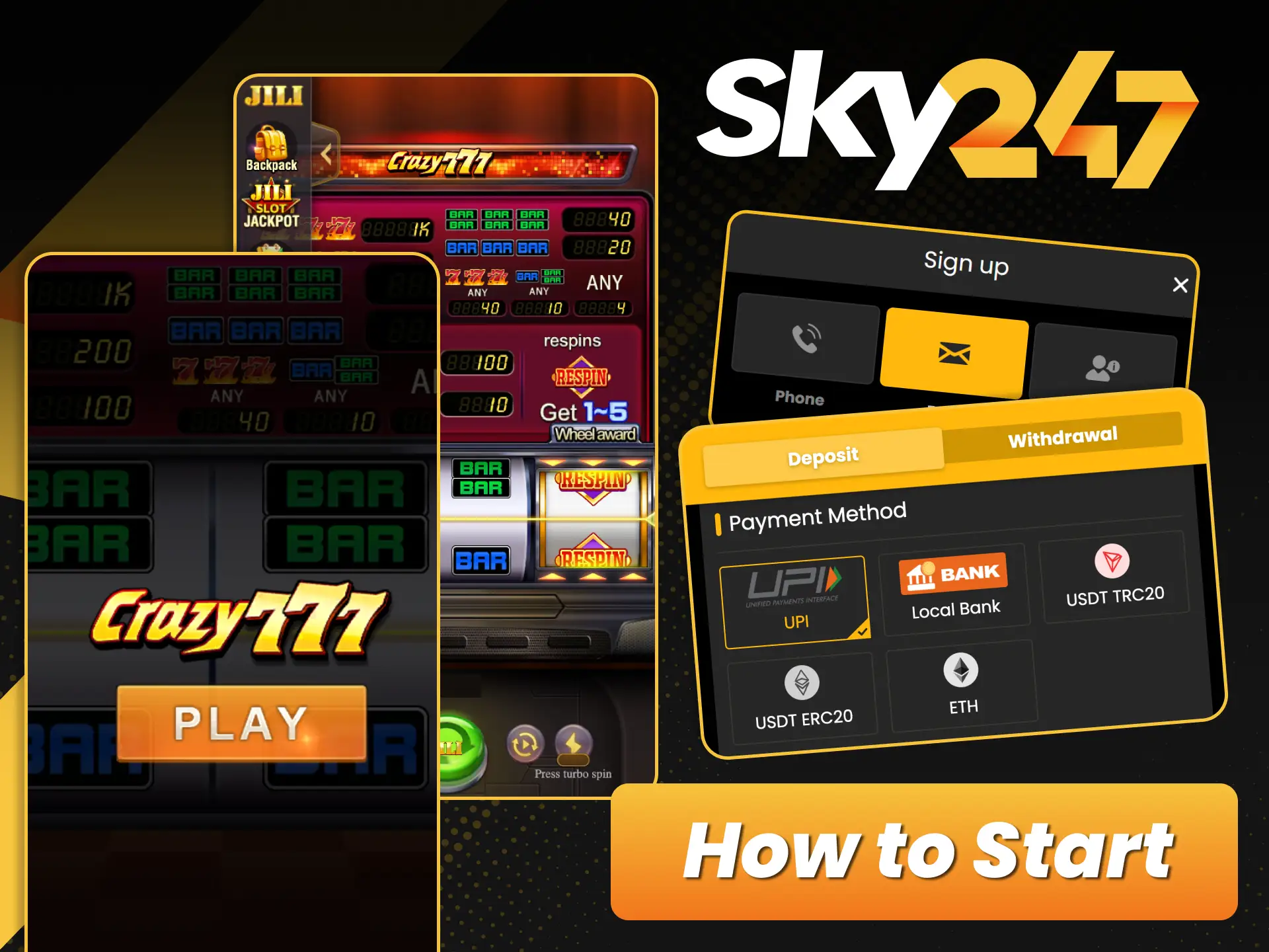 Open the Sky247 casino and enjoy fast access to popular slot games.